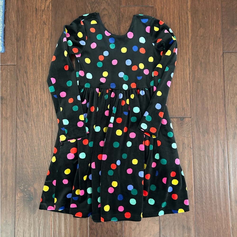 Hanna Andersson Polka Dot Velvet Dress